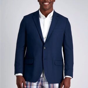 Haggar Classic Navy Two-Button Sport Coat nwot sz 42R